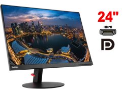 Монитор Lenovo ThinkVision T24D-10 / 24" (1920x1200) IPS / 1x HDMI, 1x DP, 1x VGA, 1x USB 3.0, 2x USB 2.0, 1x USB Type-B