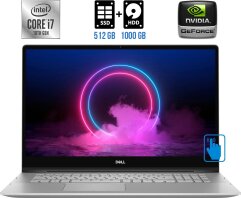 Ноутбук-трансформер Dell Inspiron 7791 2n1 / 17.3" (1920x1080) IPS Touch / Intel Core i7-10510U (4 (8) ядра по 1.8 - 4.9 GHz) / 16 GB DDR4 / 512 GB SSD M.2 + 1000 GB HDD / nVidia GeForce MX250, 2 GB GDDR5, 64-bit / WebCam / HDMI