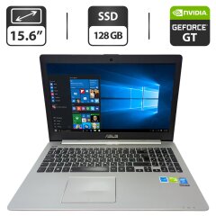 Ноутбук Б-клас Asus K551L / 15.6" (1366x768) TN / Intel Core i5-4200U (2 (4) ядра по 1.6 - 2.6 GHz) / 12 GB DDR3 / 128 GB SSD / nVidia GeForce GT 740M, 2 GB GDDR3, 64-bit / WebCam
