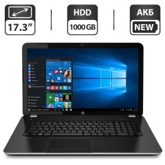 Ноутбук HP Pavilion 17 / 17.3" (1600x900) TN / Intel Core i5-6200U (2 (4) ядра по 2.3 - 2.8 GHz) / 8 GB DDR3 / 1000 GB HDD / Intel HD Graphics 520 / WebCam / DVD-ROM / HDMI / АКБ NEW + Беспроводная мышка в подарок
