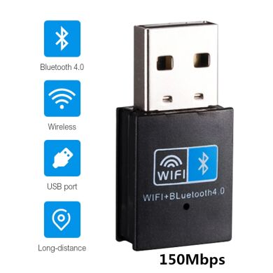 Адаптер-USB 2-в-1: WiFi (2.4G)+Bluetooth 4.0