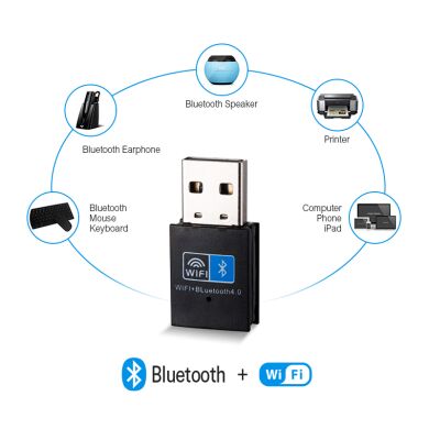 Адаптер-USB 2-в-1: WiFi (2.4G)+Bluetooth 4.0