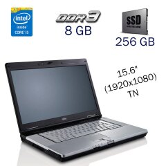 Робоча станція Fujitsu Celsius H710 / 15.6" (1920x1080) TN / Intel Core i5-2540M (2 (4) ядра по 2.6 - 3.3 GHz) / 8 GB DDR3 / 256 GB SSD / nVidia Quadro 1000M, 2 GB DDR3, 128-bit / WebCam / Windows 10 PRO Lic