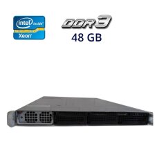 Сервер Supermicro 1U / 2x Intel Xeon X5670 (6 (12) ядер по 2.93 - 3.33 GHz) / 48 GB DDR3 / Без HDD / 2x nVidia Tesla M2090, 6 GB GDDR5, 384-bit / 1400W Gold / 3 корзины 3.5"