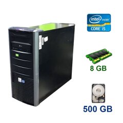 Tower / Intel Core i5-2400 (4 ядра по 3.1 - 3.4 GHz) / 8 GB DDR3 / 500 GB HDD / AMD Radeon RX 580, 4 GB GDDR5, 256-bit / 500W