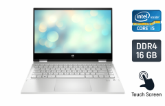 Ноутбук-трансформер Б-клас HP Pavilion x360m 14m-dw / 14" (1920x1080) IPS Touch / Intel Core i5-1035G1 (4 (8) ядра по 1.0 - 3.6 GHz) / 16 GB DDR4 / 480 GB SSD / Intel UHD Graphics / WebCam / TouchID / Windows 10