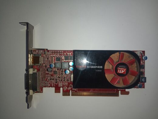 Дискретная видеокарта AMD Firepro V3800, 512 MB DDR3, 64-bit / 1x DVI, 1x DisplayPort