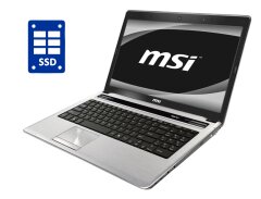 Ноутбук MSI CX640 / 15.6" (1366x768) TN / Intel Core i3-2330M (2 (4) ядра по 2.2 GHz) / 8 GB DDR3 / 240 GB SSD / Intel HD Graphics 3000 / WebCam / DVD-ROM / Win 10 Pro 