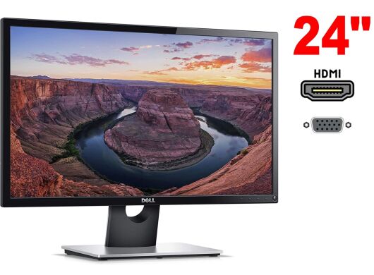 Монитор Dell SE2416H Silver-Black / 24" (1920x1080) IPS / 1x HDMI, 1x VGA Монитор Dell SE2416H Silver-Black / 24" (1920x1080) IPS / 1x HDMI, 1x VGA