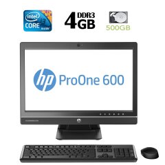 Моноблок HP 600 G1 AIO / Intel Core i3-4130 (2(4) ядра по 3.4GHz) / 4GB DDR3 / 500GB HDD / 21.5 дюйма, FullHD, IPS 