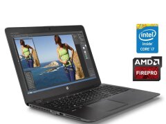 Мобильная рабочая станция HP ZBook 15U G3 / 15.6" (1920x1080) TN Touch / Intel Core i7-6500U (2 (4) ядра по 2.5 - 3.4 GHz) / 16 GB DDR4 / 250 GB SSD / AMD FirePro W4190M, 2 GB GDDR5, 128-bit / WebCam 