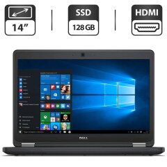 Ноутбук Б-клас Dell Latitude E5450 / 14" (1366x768) TN / Intel Core i5-5300U (2 (4) ядра по 2.3 - 2.9 GHz) / 8 GB DDR3 / 128 GB SSD / Intel HD Graphics 5500 / WebCam / HDMI
