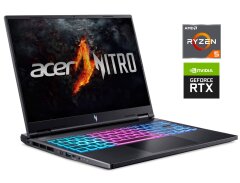 Игровой ноутбук Acer Nitro 14 AN14-41 / 14.5" (1920x1200) IPS / AMD Ryzen 5 8645HS (6 (12) ядер по 4.3 - 5.0 GHz) / 16 GB DDR5 / 512 GB SSD M.2 / nVidia GeForce RTX 4060, 8 GB GDDR6, 128-bit / WebCam / Win 11 Home