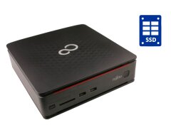 Неттоп Б-класс Fujitsu Esprimo Q520 USFF / Intel Core i3-4160T (2 (4) ядра по 3.1 GHz) / 8 GB DDR3 / 120 GB SSD / Intel HD Graphics 4400