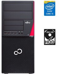 Комп'ютер Fujitsu Esprimo P720 E90+ Tower / Intel Core i5-4590 (4 ядра по 3.3 - 3.7 GHz) / 4 GB DDR3 / 500 GB HDD / Intel HD Graphics 4600 / 280W / DisplayPort / DVI