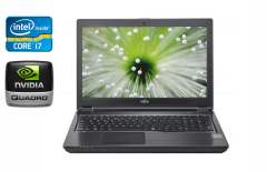 Мобільна робоча станція Б-клас Fujitsu Celsius H780 / 15.6" (1920x1080) IPS / Intel Core i7-8750H (6 (12) ядер по 2.2 - 4.1 GHz) / 16 GB DDR4 / 512 GB SSD / nVidia Quadro P600, 4 GB GDDR5, 128-bit / USB Type-C / HDMI / WebCam