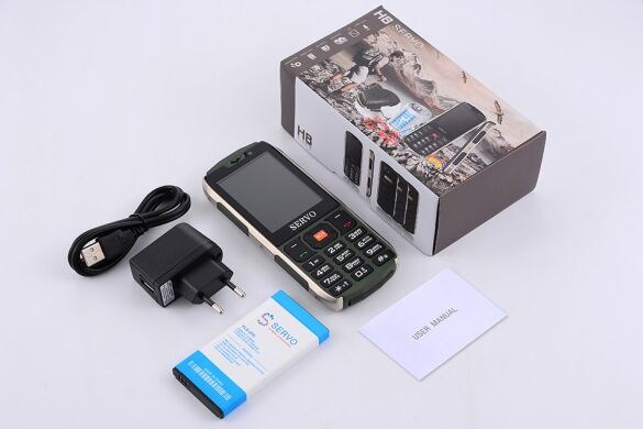 Мобільний телефон SERVO H8 / 4 sim-card / 2.8' (240x320) / dual camera / memory card