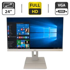Монитор Acer B246HYL / 24" (1920x1080) IPS / VGA, DVI, DisplayPort + Кабели (VGA и питания) в комплекте