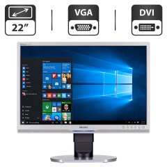 Монитор Philips Brilliance 220BW9CS / 22" (1680x1050) TN / VGA, DVI, USB-Hub, Audio / VESA 100x100 + Кабель питания
