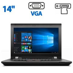 Ноутбук Lenovo ThinkPad L430 / 14'' (1600x900) TN / Intel Core i5-3230M (2 (4) ядра по 2.6 - 3.2 GHz) / 4 GB DDR3 / 320 GB HDD / Intel HD Graphics 4000 / WebCam / Windows 10 Pro