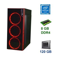 Tower / Intel Pentium Gold G5400 (2 (4) ядра по 3.7 GHz) / 8 GB DDR4 / 120 GB SSD / nVidia GeForce GTX 1060, 6 GB GDDR5, 192-bit