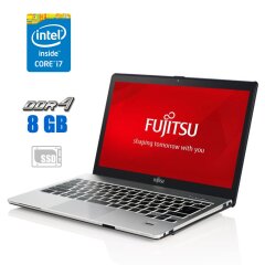 Ультрабук Fujitsu LifeBook S936 / 13.3" (1920x1080) IPS / Intel Core i7-6600U (2 (4) ядра по 2.6 - 3.4 GHz) / 8 GB DDR4 / 256 GB SSD M.2 / Intel HD Graphics 520 / WebCam / 4G Modem