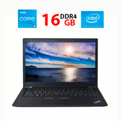 Ультрабук Lenovo ThinkPad T470s / 14" (1920x1080) IPS Touch / Intel Core i5-7300U (2 (4) ядра по 2.6 - 3.5 GHz) / 16 GB DDR4 / 256 GB SSD / Intel HD Graphics 620 / Дві батареї