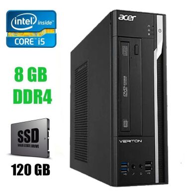 Acer X4640G SFF / Intel Core i5-6400 (4 ядра по 2.7 - 3.7 GHz) / 8 GB DDR4 / New 120 GB SSD / Лицензия Win 10 Pro