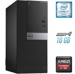 Ігровий ПК Dell OptiPlex 5050 Tower / Intel Core i7-6700 (4 (8) ядра по 3.4 - 4.0 GHz) / 16 GB DDR4 / 250 GB SSD + 1000 GB HDD / AMD Radeon RX 580, 4 GB GDDR5, 256-bit