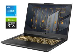 Ігровий ноутбук Asus TUF Gaming F17 FX706HF / 17.3" (1920x1080) IPS / Intel Core i5-11400H (6 (12) ядер по 2.2 - 4.5 GHz) / 8 GB DDR4 / 512 GB SSD / nVidia GeForce RTX 2050, 4 GB GDDR6, 64-bit / WebCam