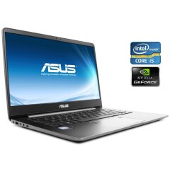 Ультрабук Б-клас Asus ZenBook UX430U / 14" (1920x1080) IPS / Intel Core i7-7500U (2 (4) ядра по 2.7 - 3.5 GHz) / 16 GB DDR4 / 512 GB SSD / nVidia GeForce 940MX, 2 GB DDR3, 64-bit / WebCam / Win 10 Home