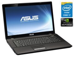 Игровой ноутбук Asus A73SD / 17.3" (1600x900) TN / Intel Core i7-2670QM (4 (8) ядра по 2.2 - 3.1 GHz) / 8 GB DDR3 / 240 GB SSD / nVidia GeForce 610M, 1 GB DDR3, 64-bit / WebCam / DVD-ROM / Win 10 Home