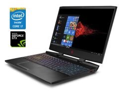 Игровой ноутбук HP Omen 15-dc0804no / 15.6" (1920x1080) IPS / Intel Core i7-8750H (6 (12) ядер по 2.2 - 4.1 GHz) / 16 GB DDR4 / 256 GB SSD M.2 + 1000 GB HDD / nVidia GeForce GTX 1060, 6 GB GDDR5, 192-bit / WebCam