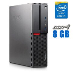 Комп'ютер Lenovo ThinkCentre M900 SFF / Intel Core i5-6500 (4 ядра по 3.2 - 3.6 GHz) / 8 GB DDR4 / 128 GB SSD / Intel HD Graphics 530 / DisplayPort