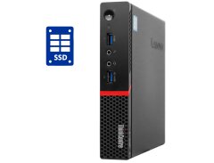 Неттоп Lenovo ThinkCentre M700 Tiny USFF / Intel Core i3-6100T (2 (4) ядра по 3.2 GHz) / 4 GB DDR4 / 128 GB SSD M.2 / Intel HD Graphics 530 / Блок живлення в комплекті