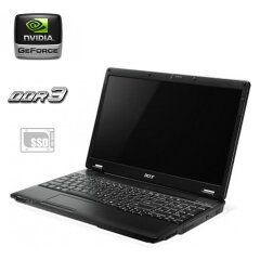 Ноутбук Б-класс Acer Extensa 5635ZG / 15.6" (1366x768) TN / Intel Pentium T4500 (2 ядра по 2.3 GHz) / 8 GB DDR3 / 240 GB SSD / nVidia GeForce G105M, 512 MB GDDR3, 64-bit / Без АКБ