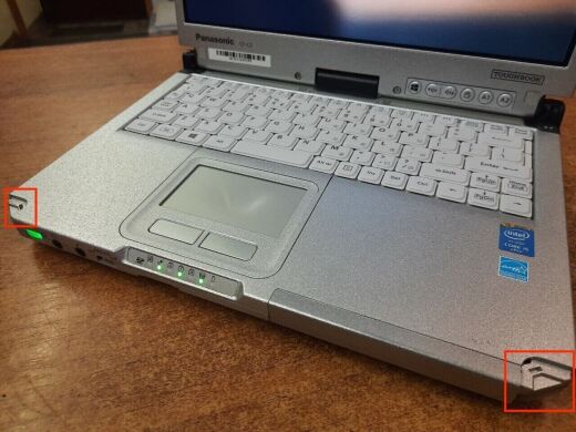 Защищенный ноутбук-трансформер Б-класс Panasonic CF-C2 / 12.5" (1366&times;768) IPS Touch / Intel Core i5-3427U (2 (4) ядра по 1.8 - 2.8 GHz) / 4 GB DDR3 / 120 GB SSD / Intel HD Graphics 4000 / 4G Modem / HDMI