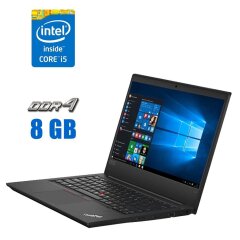 Ультрабук Lenovo ThinkPad T490 / 14" (1920x1080) IPS / Intel Core i5-8250U (4 (8) ядра по 1.6 - 3.4 GHz) / 8 GB DDR4 / 240 GB SSD / Intel UHD Graphics 620 / WebCam