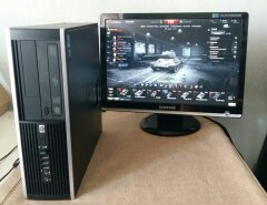 HP 8000 Ellite SFF / Intel C2Q Q9550 (4 ядра по 2.88GHZ) / 6GB DDR3 / 320GB HDD / Radeon HD 7570 1GB GDDR5 128bit / DVD-RW + монитор / 22' / 1680x1050