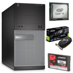 DELL 3020 Tower / Intel Core i5-4570 (4 ядра по 3.2-3.6GHz) / 8 GB DDR3 / 240 GB SSD new / GeForce GTX 1050 TI 4GB GDDR5 (HDMI,DVI,DP)