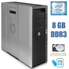 Рабочая станция HP Z620 Workstation / Intel Xeon E5-2609 (4 ядра по 2.4 GHz) / 8 GB DDR3 / 250 GB HDD / nVidia Quadro
