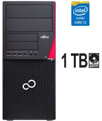 Комп'ютер Fujitsu Esprimo P720 E90+ Tower / Intel Core i5-4590 (4 ядра по 3.3 - 3.7 GHz) / 4 GB DDR3 / 1000 GB HDD / Intel HD Graphics 4600 / 280W / DisplayPort / DVI
