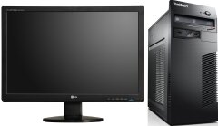 Lenovo M80 / Intel Core i3-540 (2(4) ядра по 3,06GHz) / 6GB DDR3 / 250GB HDD / GeForce GT 420 1GB 128bit + монитор LG w2242te / 22' / 1680x1050