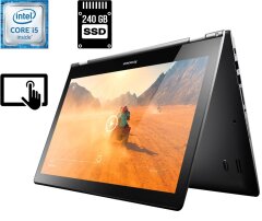 Ноутбук-трансформер Lenovo IdeaPad Flex 3-1580 / 15.6" (1366x768) TN / Intel Core i5-6200U (2 (4) ядра по 2.3 - 2.8 GHz) / 8 GB DDR3 / 240 GB SSD / Intel HD Graphics 520 / WebCam / HDMI