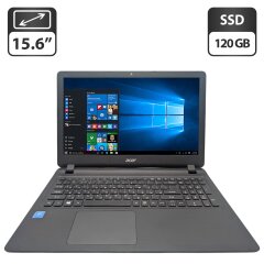 Ноутбук Acer Aspire ES1-533 / 15.6" (1366x768) TN / Intel Pentium N4200 (4 ядра по 1.1 - 2.5 GHz) / 8 GB DDR3 / 120 GB SSD / Intel HD Graphics 505 / WebCam