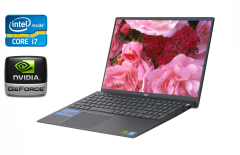 Ноутбук Б-класс Dell Vostro 5502 / 15.6" (1920x1080) IPS / Intel Core i7-1165G7 (4 (8) ядра по 2.8 - 4.7 GHz) / 16 GB DDR4 / 512 GB SSD / nVidia GeForce MX330, 2 GB GDDR5, 64-bit / WebCam / TouchID