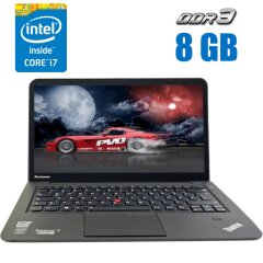 Ультрабук Lenovo ThinkPad S440 / 14" (1600x900) TN Touch / Intel Core i7-4500U (2 (4) ядра по 1.8 - 3.0 GHz) / 8 GB DDR3 / 256 GB SSD / Intel HD Graphics 4400 / WebCam / АКБ не тримає