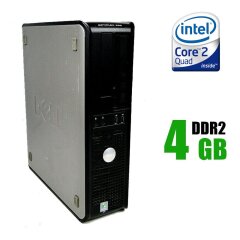 Системный блок Dell OptiPlex 360 SFF / Intel Core 2 Quad Q6600 (4 ядра по 2.4 GHz) / 4 GB DDR2 / 250 GB HDD / Intel GMA Graphics 3100 / DVD-ROM