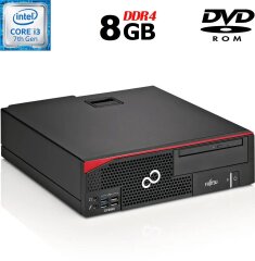 Системний блок Fujitsu Esprimo D757 E90+ SFF / Intel Core i3-7100 (2 (4) ядра по 3.9 GHz) / 8 GB DDR4 / no HDD / Intel HD Graphics 630 / 280W / DVD-ROM / DisplayPort
