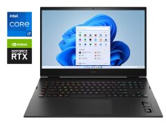 Игровой ноутбук Б-класс HP Omen 17-cm2020nr / 17.3" (2560x1440) IPS / Intel Core i7-13700HX (16 (24) ядер по 2.1 - 5.0 GHz) / 16 GB DDR5 / 512 GB SSD / nVidia GeForce RTX 4070, 8 GB GDDR6, 128-bit / WebCam